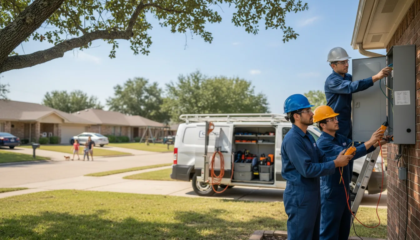 Certified electrician providing emergency electrical services in Joice, IA